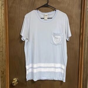 Victorias Secret Pink Short Sleeve Shirt Medium